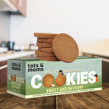 Load image into Gallery viewer, Cookies | Millet &amp; Jaggery | Sweet &amp; Savoury | 150g - Tots and Moms - BeNative Ventures Pvt. Ltd
