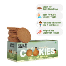 Load image into Gallery viewer, Cookies | Millet &amp; Jaggery | Sweet &amp; Savoury | 150g - Tots and Moms - BeNative Ventures Pvt. Ltd

