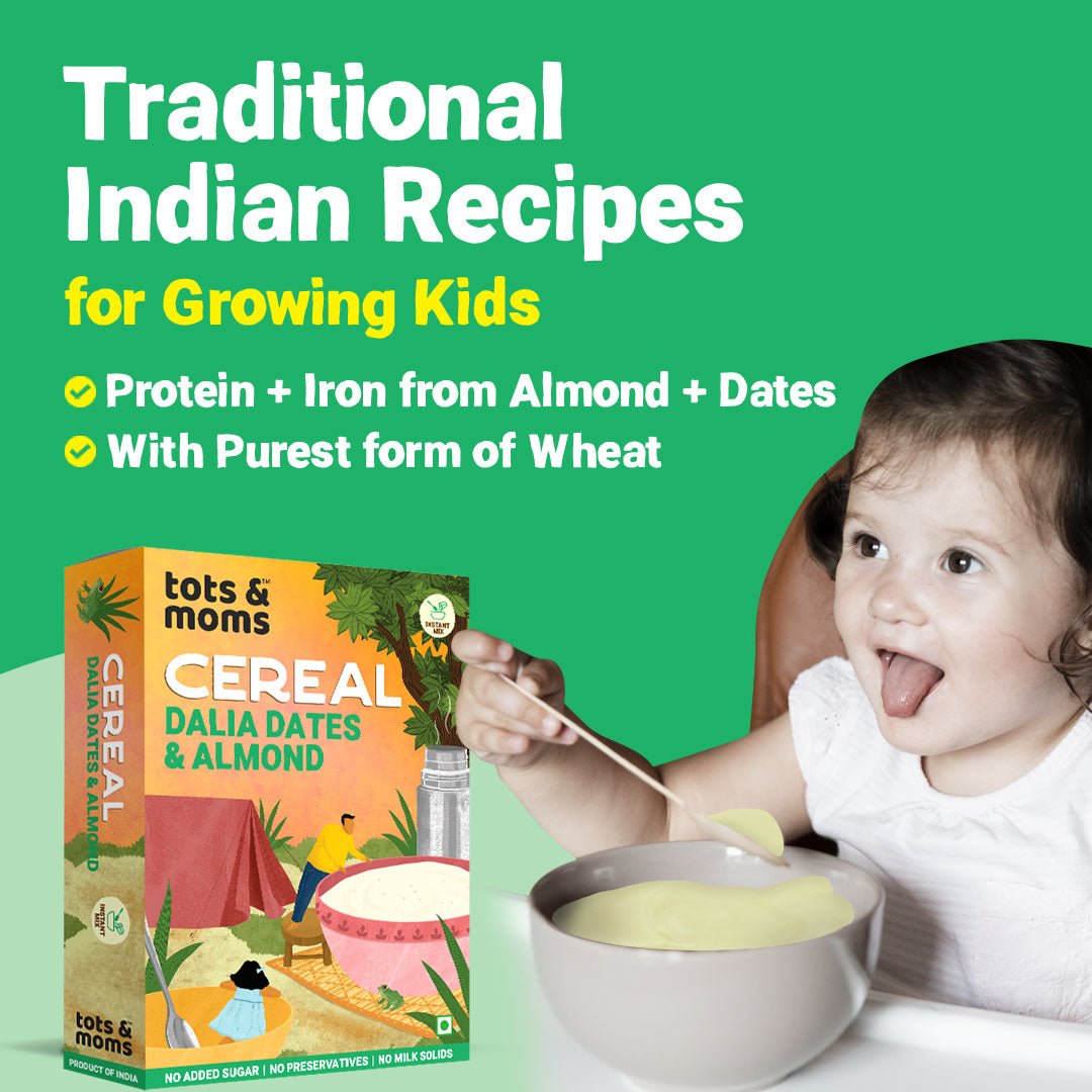 Dalia Dates & Almonds Instant Cereal | 200g - Tots and Moms - BeNative Ventures Pvt. Ltd