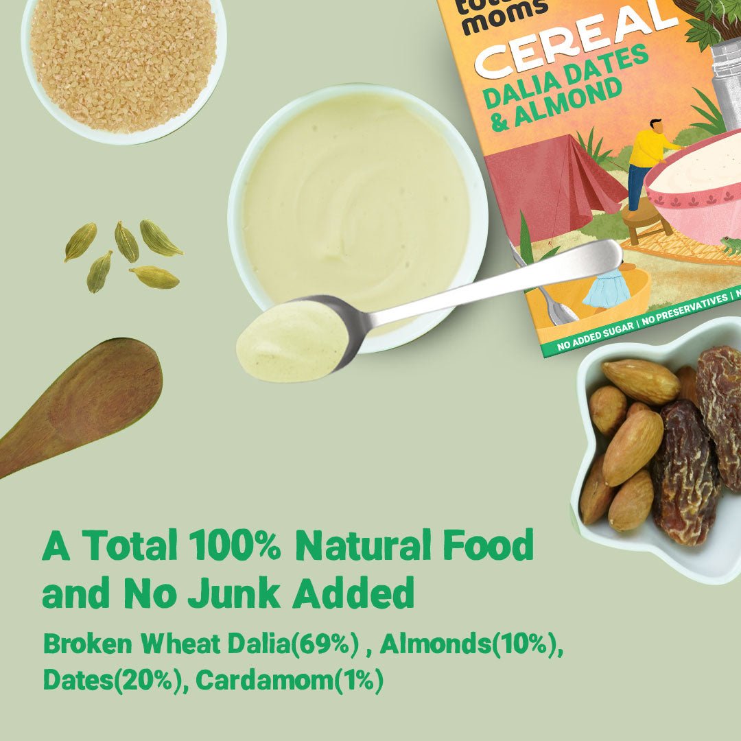 Dalia Dates & Almonds Instant Cereal | 200g - Tots and Moms - BeNative Ventures Pvt. Ltd