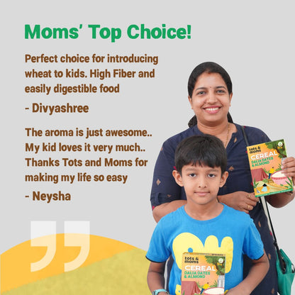 Dalia Dates & Almonds Instant Cereal | 200g - Tots and Moms - BeNative Ventures Pvt. Ltd