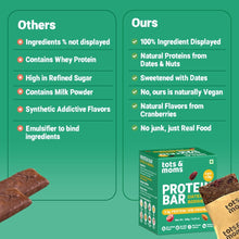 Load image into Gallery viewer, Dates &amp; Berries Protein Bar | Healthy Snack | Kids Friendly | 150g - Tots and Moms - BeNative Ventures Pvt. Ltd
