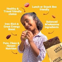 Load image into Gallery viewer, Dates &amp; Berries Protein Bar | Healthy Snack | Kids Friendly | 150g - Tots and Moms - BeNative Ventures Pvt. Ltd
