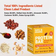 Load image into Gallery viewer, Dates &amp; Nuts Protein Bar | Healthy Snack | Kids Friendly | 150g - Tots and Moms - BeNative Ventures Pvt. Ltd
