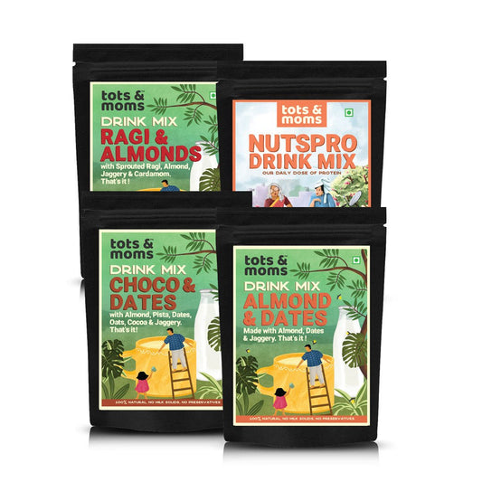 Drink Mixes Combo | Pack of 4 - Tots and Moms - BeNative Ventures Pvt. Ltd