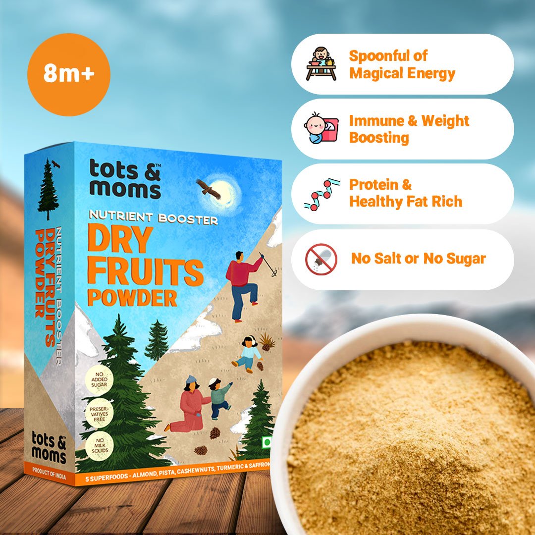 Dry Fruits Powder | Nutrient Booster | 100g - Tots and Moms - BeNative Ventures Pvt. Ltd