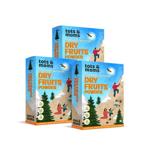 Dry Fruits Powder - Pack of 3 - Tots and Moms - BeNative Ventures Pvt. Ltd