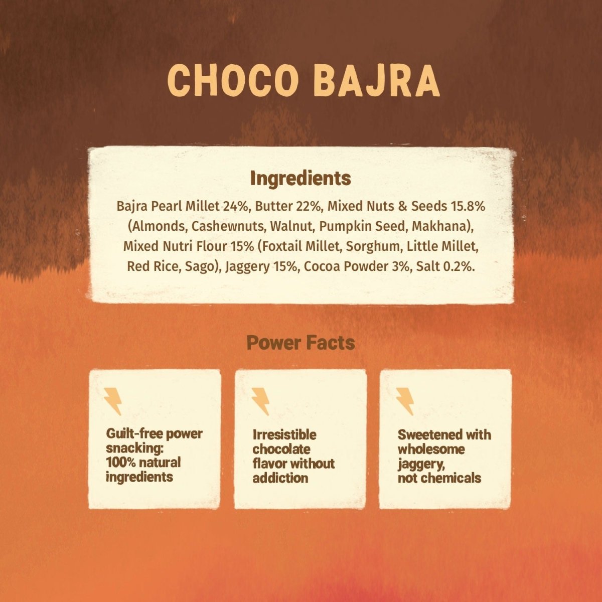 Healthy & Nutritious Millet & Jaggery Cookies | Choco Bajra for Kids & Adults 150g - Pack of 2 - Tots and Moms - BeNative Ventures Pvt. Ltd