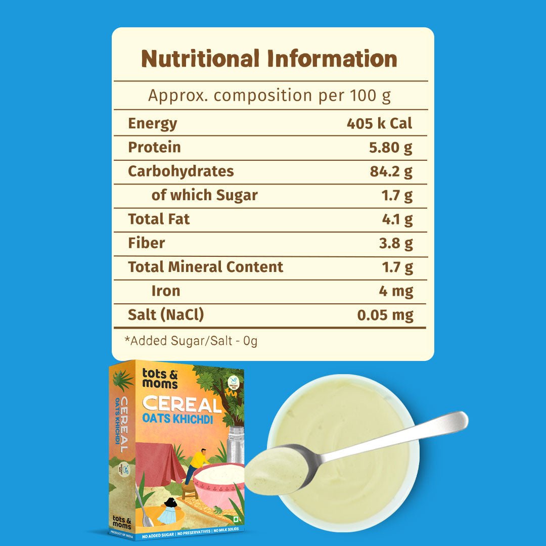 Instant Oats Khichdi - 200g - Tots and Moms - BeNative Ventures Pvt. Ltd