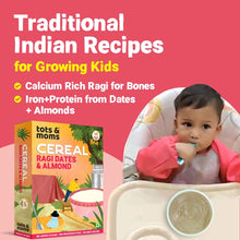 Load image into Gallery viewer, Instant Ragi Dates &amp; Almonds Cereal | 200g - Tots and Moms - BeNative Ventures Pvt. Ltd
