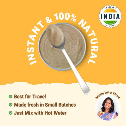 Instant Ragi & Oats Cereal - 200g - Tots and Moms - BeNative Ventures Pvt. Ltd