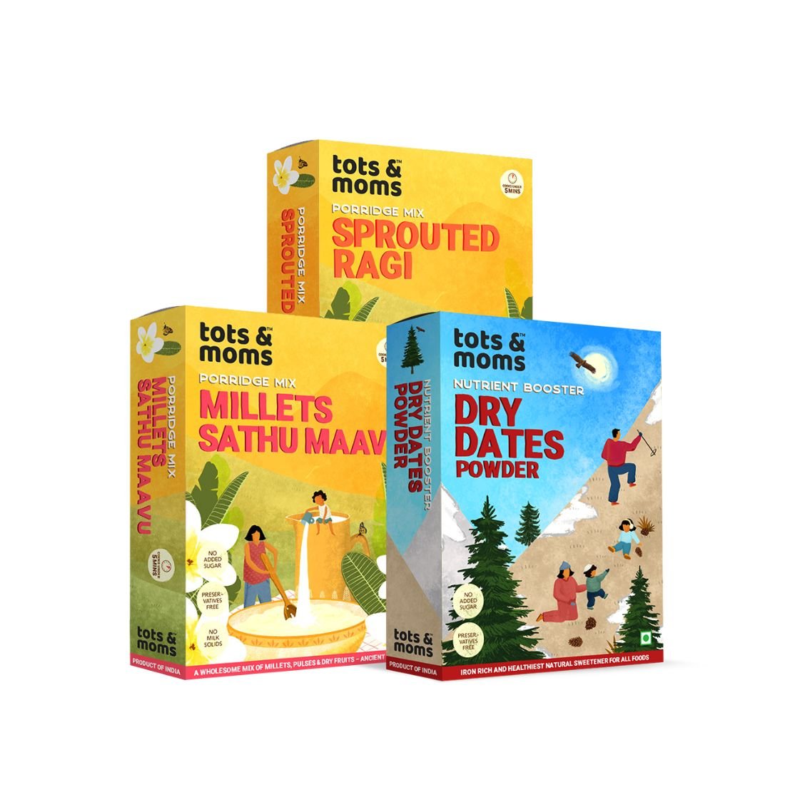 Iron Rich Foods Combo | Pack of 3 - Tots and Moms - BeNative Ventures Pvt. Ltd