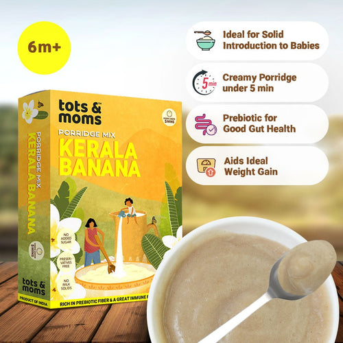 Kerala Banana Powder | Best First Food for Babies | 200g - Tots and Moms - BeNative Ventures Pvt. Ltd