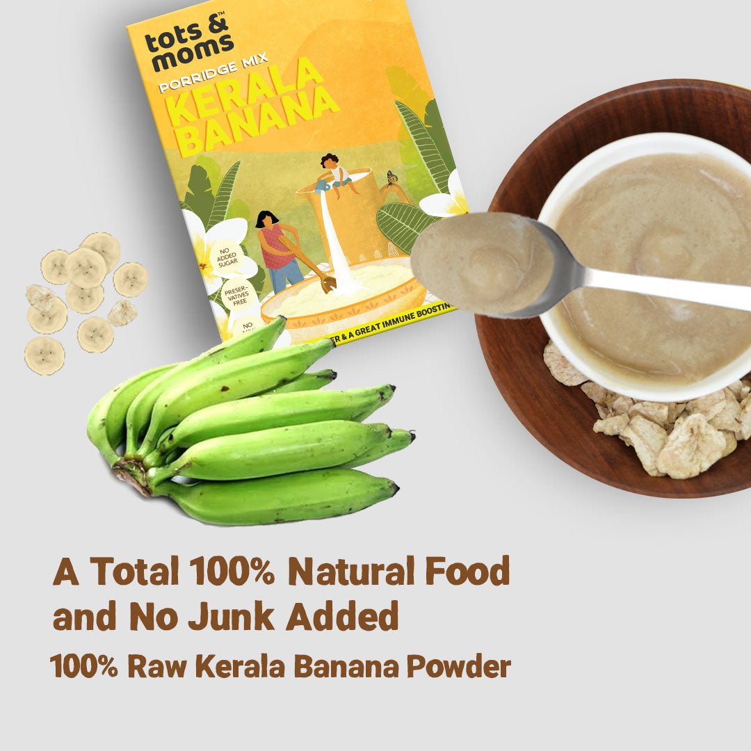 Kerala Banana Powder | Best First Food for Babies | 200g - Tots and Moms - BeNative Ventures Pvt. Ltd