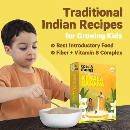 Kerala Banana Powder | Best First Food for Babies | 200g - Tots and Moms - BeNative Ventures Pvt. Ltd