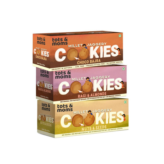 Kids Cookies - Pack of 3 - Tots and Moms - BeNative Ventures Pvt. Ltd