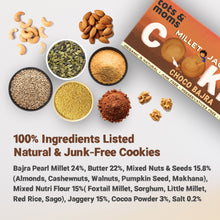 Load image into Gallery viewer, Millet &amp; Jaggery Cookies - Choco Bajra | Pack of 6 - Tots and Moms - BeNative Ventures Pvt. Ltd
