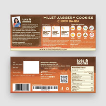 Load image into Gallery viewer, Millet &amp; Jaggery Cookies - Choco Bajra | Pack of 6 - Tots and Moms - BeNative Ventures Pvt. Ltd
