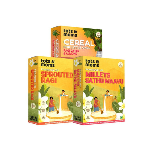 Millets Combo - Pack of 3 - Tots and Moms - BeNative Ventures Pvt. Ltd