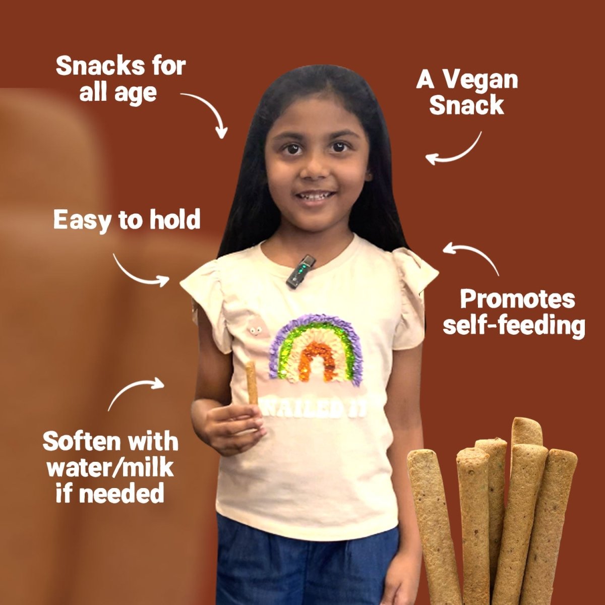 Millets & Herbs | Teething Sticks | Healthy Snack for Babies & All Ages | Pack of 2 | 150g Each - Tots and Moms - BeNative Ventures Pvt. Ltd