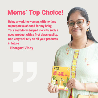 Millets Sathu Maavu | Multigrain Health Mix | 200g - Tots and Moms - BeNative Ventures Pvt. Ltd