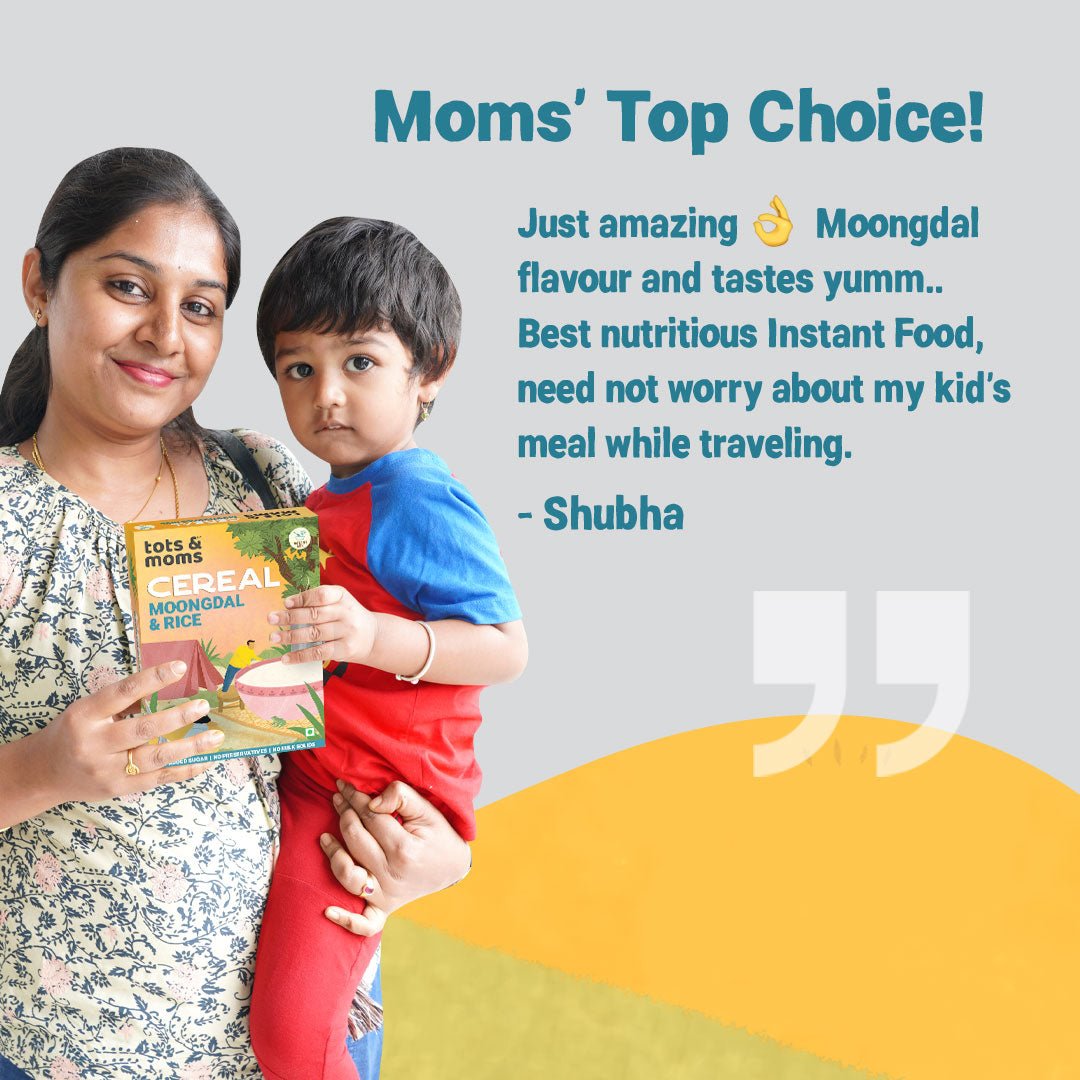 Moongdal & Rice Instant Cereal - 200g - Tots and Moms - BeNative Ventures Pvt. Ltd