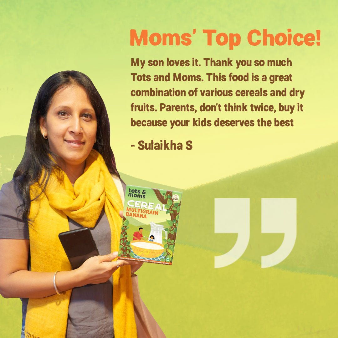 Multigrain Banana Cereal | 200g - Tots and Moms - BeNative Ventures Pvt. Ltd