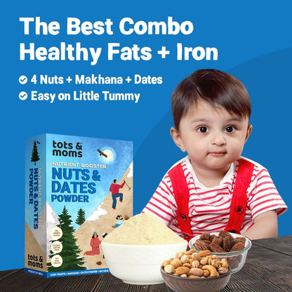 Nuts & Dates Powder | 7 Superfoods for Kids | 100g - Tots and Moms - BeNative Ventures Pvt. Ltd