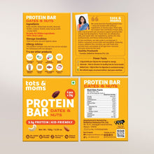 Load image into Gallery viewer, Protein Bar | Dates &amp; Nuts Bar | Choco &amp; Dates Bar | Dates &amp; Berries Bar | 150g each - Tots and Moms - BeNative Ventures Pvt. Ltd
