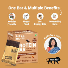 Load image into Gallery viewer, Protein Bar | Dates &amp; Nuts Bar | Choco &amp; Dates Bar | Dates &amp; Berries Bar | 150g each - Tots and Moms - BeNative Ventures Pvt. Ltd
