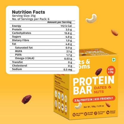 Protein Bar | Dates & Nuts Bar | Choco & Dates Bar | Dates & Berries Bar | 150g each - Tots and Moms - BeNative Ventures Pvt. Ltd