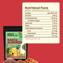Load image into Gallery viewer, Ragi &amp; Almond with Jaggery Drink Mix - 200g - Tots and Moms - BeNative Ventures Pvt. Ltd
