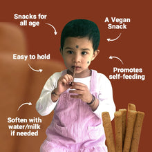 Load image into Gallery viewer, Ragi &amp; Sesame Teething Sticks | Healthy Snack for Babies &amp; All Ages | 150g - Tots and Moms - BeNative Ventures Pvt. Ltd
