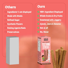 Load image into Gallery viewer, Ragi &amp; Sesame Teething Sticks | Healthy Snack for Babies &amp; All Ages | 150g - Tots and Moms - BeNative Ventures Pvt. Ltd
