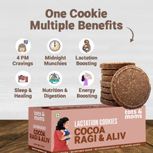 Load image into Gallery viewer, Shatavari Ragi | Moringa &amp; Jowar | Cocoa Ragi &amp; Aliv | Lactation Cookies for New Moms | 150g Each - Tots and Moms - BeNative Ventures Pvt. Ltd
