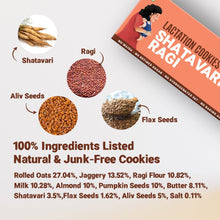 Load image into Gallery viewer, Shatavari Ragi | Moringa &amp; Jowar | Cocoa Ragi &amp; Aliv | Lactation Cookies for New Moms | 150g Each - Tots and Moms - BeNative Ventures Pvt. Ltd
