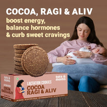 Load image into Gallery viewer, Shatavari Ragi | Moringa &amp; Jowar | Cocoa Ragi &amp; Aliv | Lactation Cookies for New Moms | 150g Each - Tots and Moms - BeNative Ventures Pvt. Ltd
