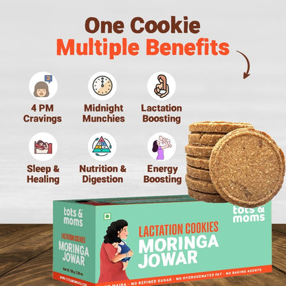 Shatavari Ragi | Moringa & Jowar | Cocoa Ragi & Aliv | Lactation Cookies for New Moms | 150g Each - Tots and Moms - BeNative Ventures Pvt. Ltd