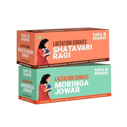 Shatavari Ragi | Moringa & Jowar | Lactation Cookies for New Moms | 150g Each - Tots and Moms - BeNative Ventures Pvt. Ltd