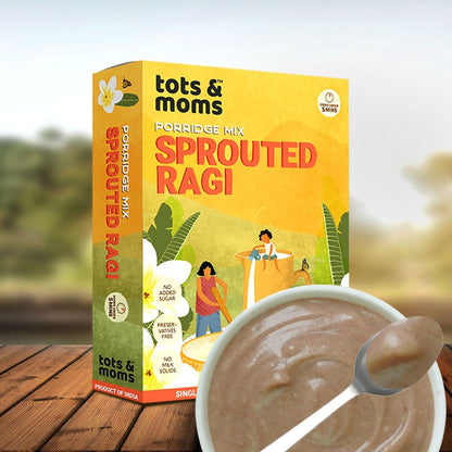 Sprouted Ragi Powder | 200g - Tots and Moms - BeNative Ventures Pvt. Ltd