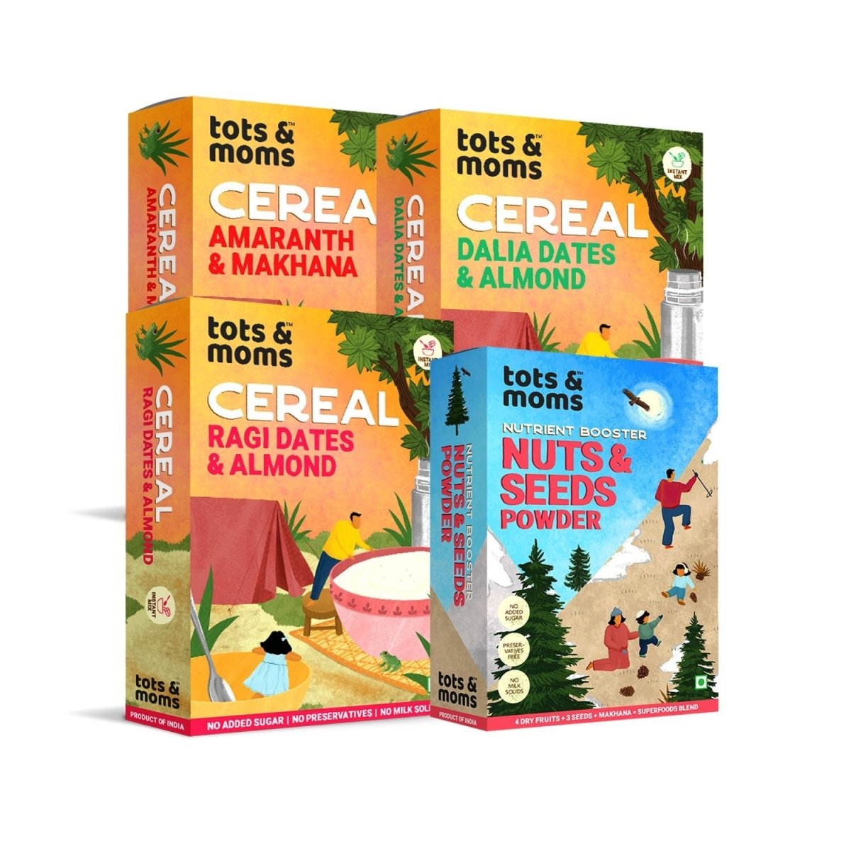 Travel Foods Combo - 2 | Pack of 4 - Tots and Moms - BeNative Ventures Pvt. Ltd