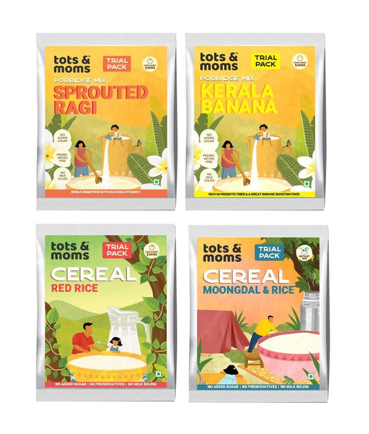 Trial Pack - First Foods Combo 4 Packs - Tots and Moms - BeNative Ventures Pvt. Ltd