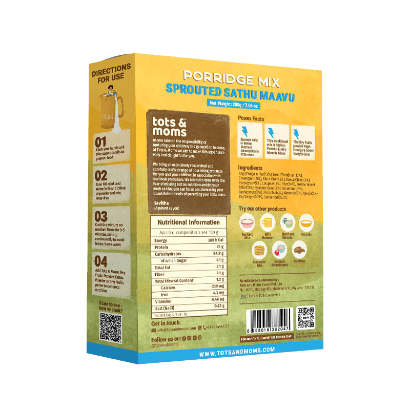 Weight Gaining Foods Combo - Pack of 4 - Tots and Moms - BeNative Ventures Pvt. Ltd