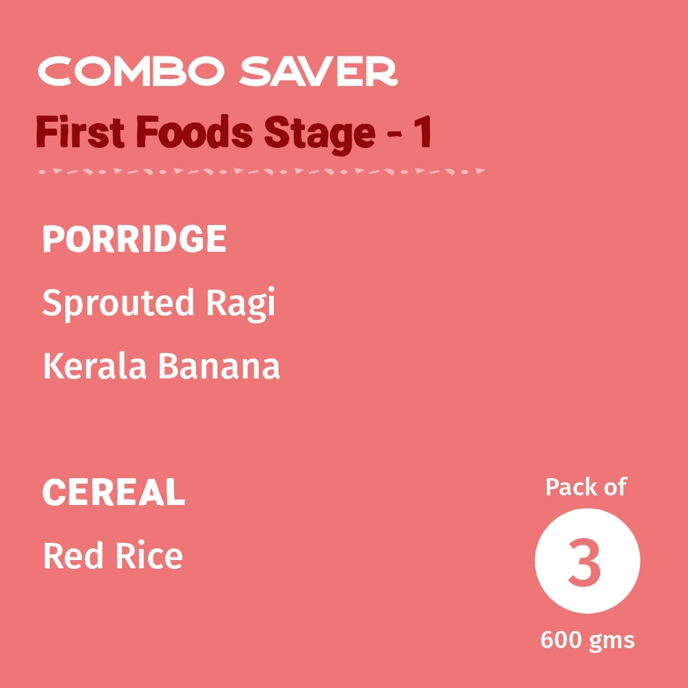 First Foods - Stage 1 Combo- Pack of 3