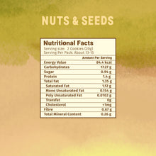 Load image into Gallery viewer, Healthy &amp; Nutritional Cookies pack of 2 | Nuts &amp; Seeds |Sweet &amp; Savory| 150g each
