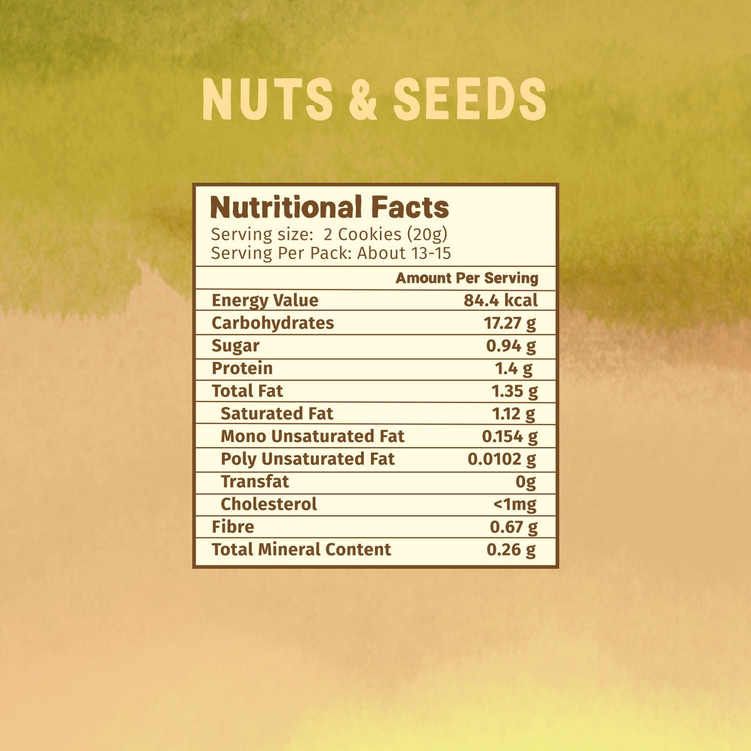 Healthy & Nutritional  Millet & Jaggery Cookies | Nuts & Seeds | Pack of 2