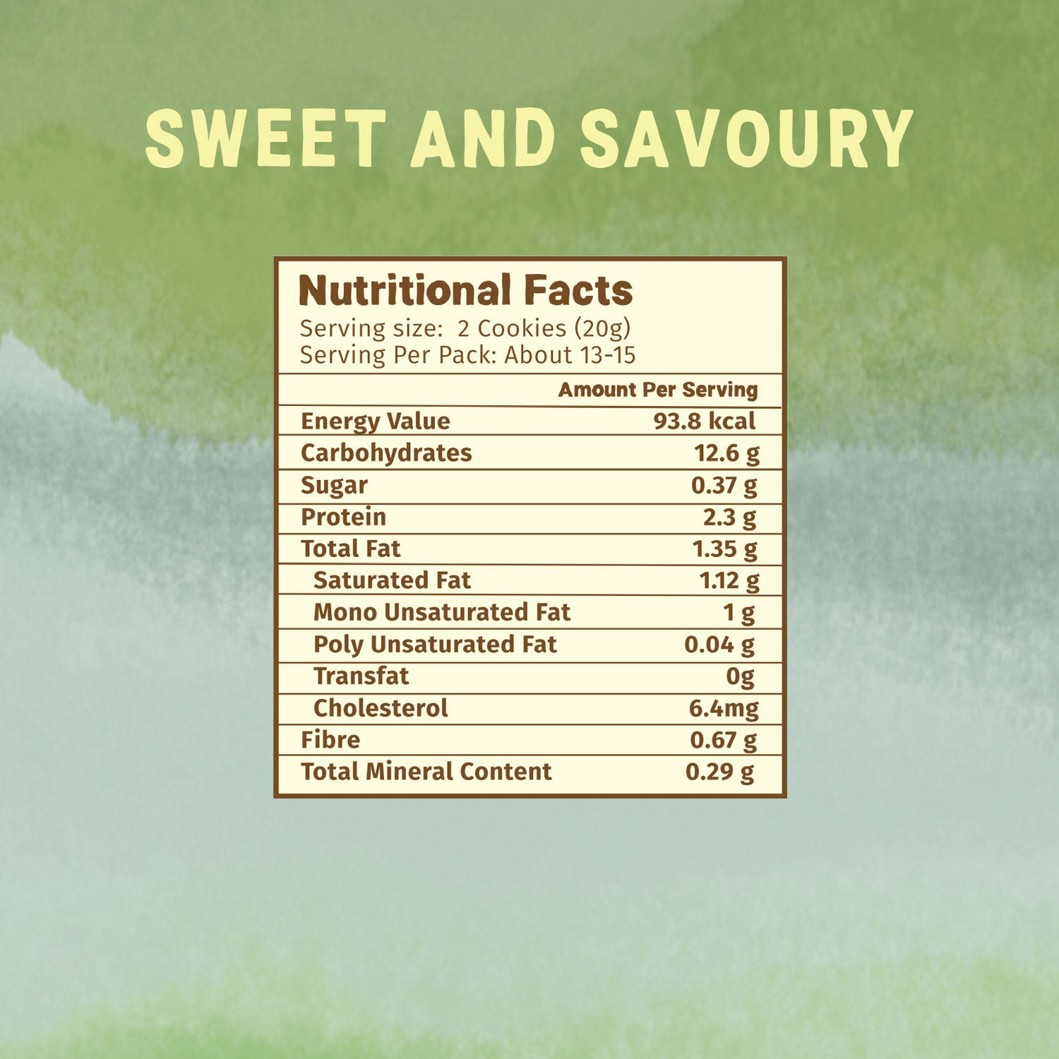 Sweet & Savory | Millet & Jaggery Cookies - 150g