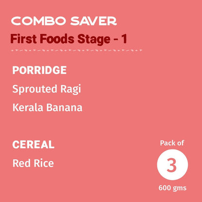 First Foods - Stage 1 Combo - Tots and Moms - BeNative Ventures Pvt. Ltd