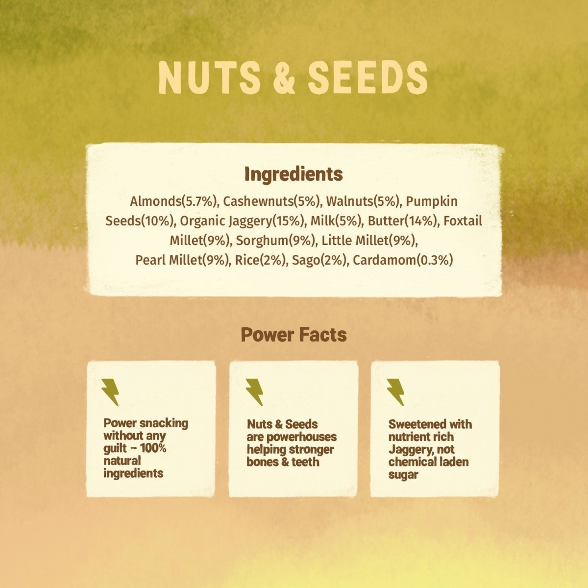 Healthy & Nutritional Millet & Jaggery Cookies | Nuts & Seeds | Pack of 2 - Tots and Moms - BeNative Ventures Pvt. Ltd
